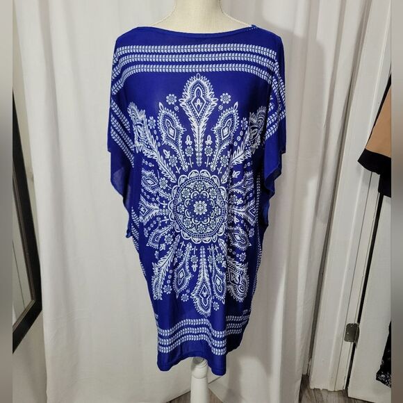 Blue tunic/cover up one size fits most - Picture 5 of 7